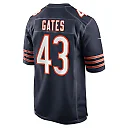 Zennovawear DeMarquis Gates 43 Chicago Bears Game Men Jersey - Navy