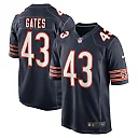 Zennovawear DeMarquis Gates 43 Chicago Bears Game Men Jersey - Navy