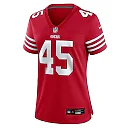 Zennovawear Demetrius Flannigan-Fowles 45 San Francisco 49ers Women's Game Jersey - Scarlet