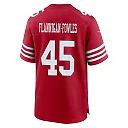 Zennovawear Demetrius Flannigan-Fowles 45 San Francisco 49ers NFC Champions Patch Game Men Jersey - Scarlet