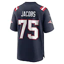 Zennovawear Demontrey Jacobs 75 New England Patriots Game Men Jersey - Navy