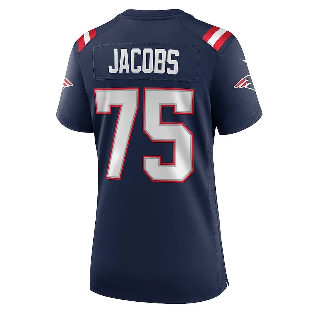 Zennovawear Demontrey Jacobs 75 New England Patriots Women's Game Jersey - Navy