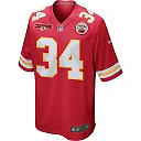 Zennovawear Deneric Prince 34 Kansas City Chiefs AFC Champions Patch Game Men Jersey - Red