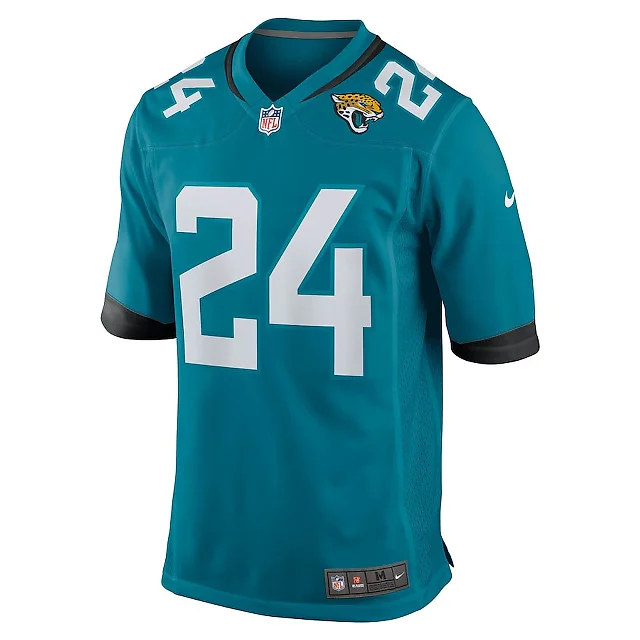 Zennovawear De??ntre Prince 24 Jacksonville Jaguars Team Game Men Jersey - Teal