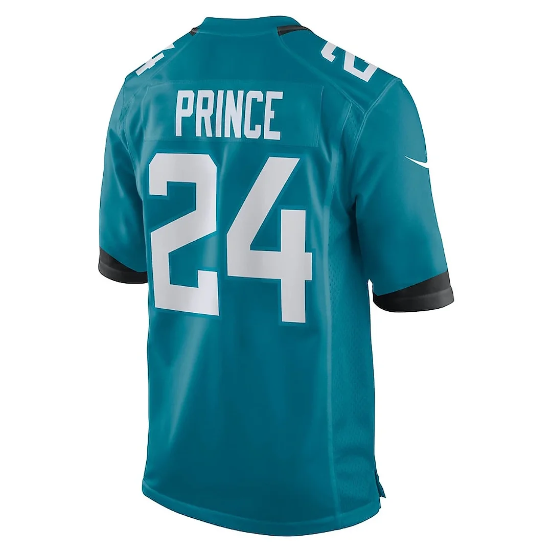 Zennovawear De??ntre Prince 24 Jacksonville Jaguars Team Game Men Jersey - Teal