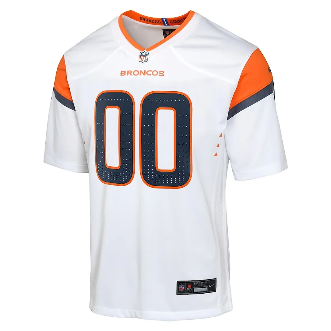 Zennovawear Denver Broncos Custom Game YOUTH Jersey - White