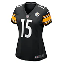 Zennovawear Denzel Mims 15 Pittsburgh Steelers Game Women Jersey - Black