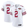 Zennovawear Deommodore Lenoir 2 San Francisco 49ers NFC Champions Patch Game Men Jersey - White