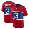 Zennovawear Deonte Banks 3 New York Giants Alternate Game Men Jersey - Century Red