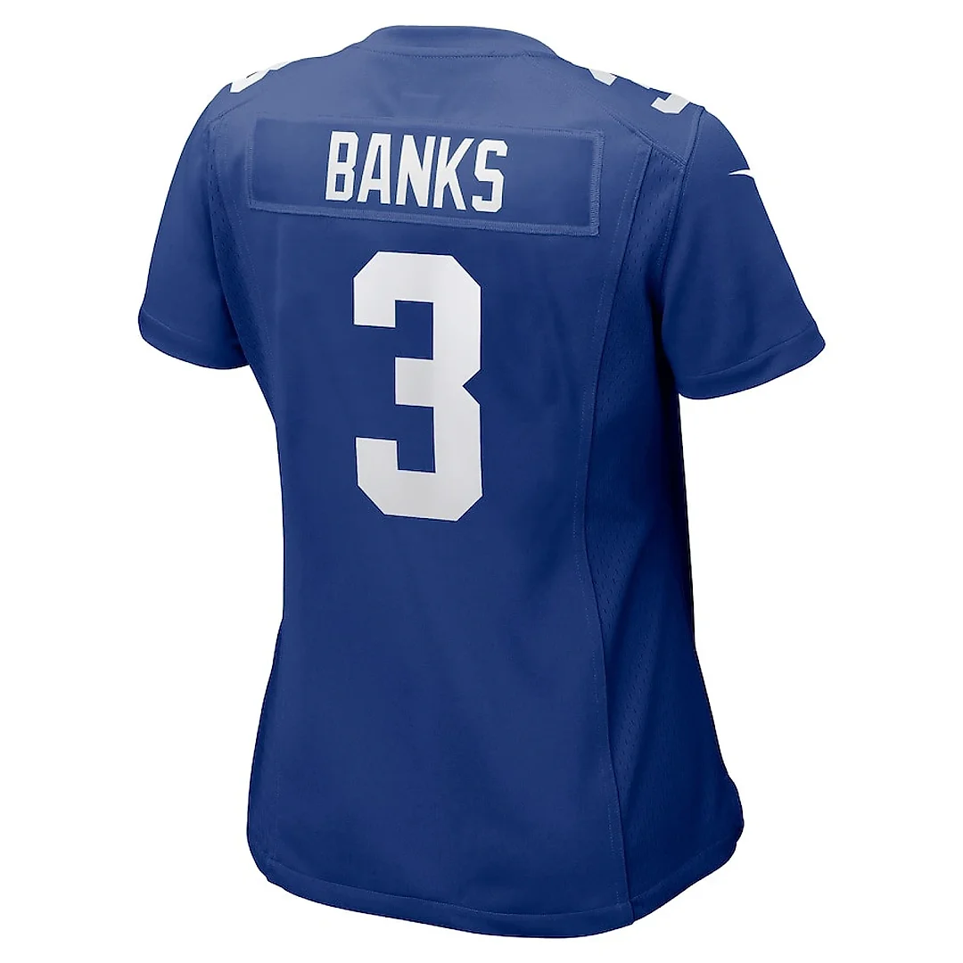 Zennovawear Deonte Banks 3 New York Giants Women Game Jersey - Royal