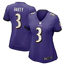 Zennovawear Deonte Harty 3 Baltimore Ravens Women's Game Jersey - Purple