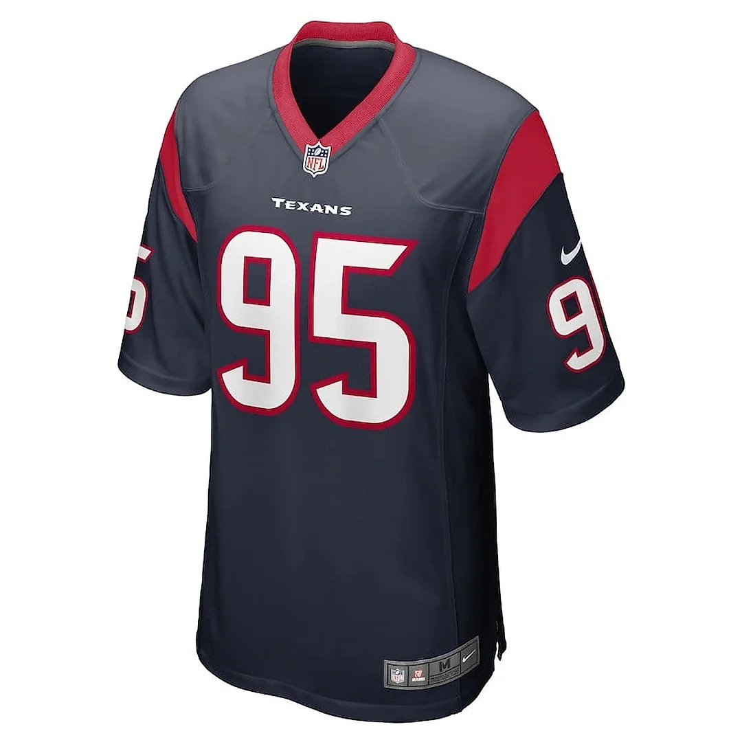 Zennovawear Derek Barnett 95 Houston Texans Game Men Jersey - Navy
