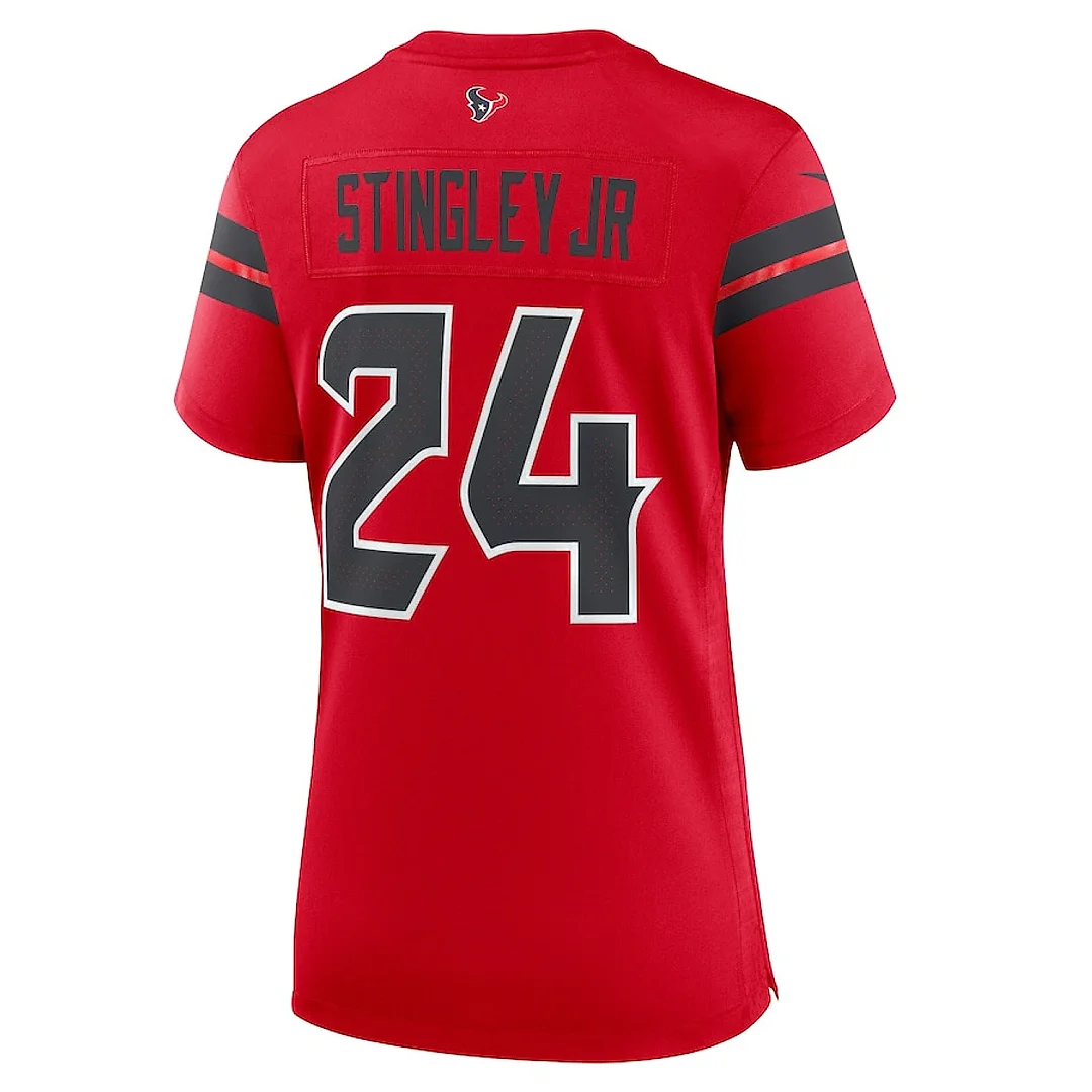 Zennovawear Derek Stingley Jr. 24 Houston Texans Women Alternate Game Jersey - Red