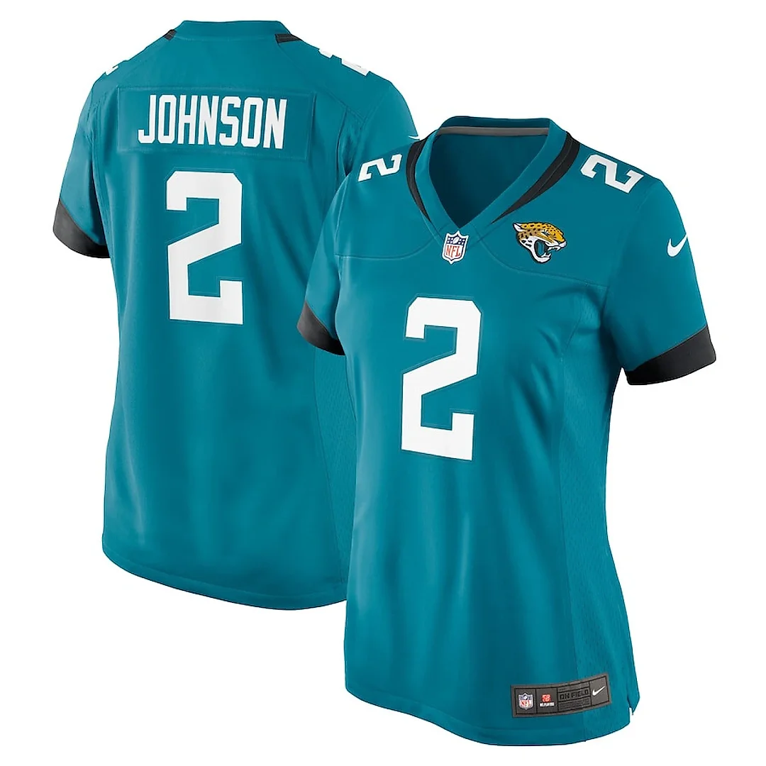 Zennovawear D'Ernest Johnson 2 Jacksonville Jaguars Women's Game Jersey - Teal