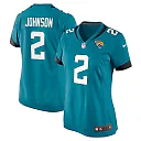 Zennovawear D'Ernest Johnson 2 Jacksonville Jaguars Women's Game Jersey - Teal