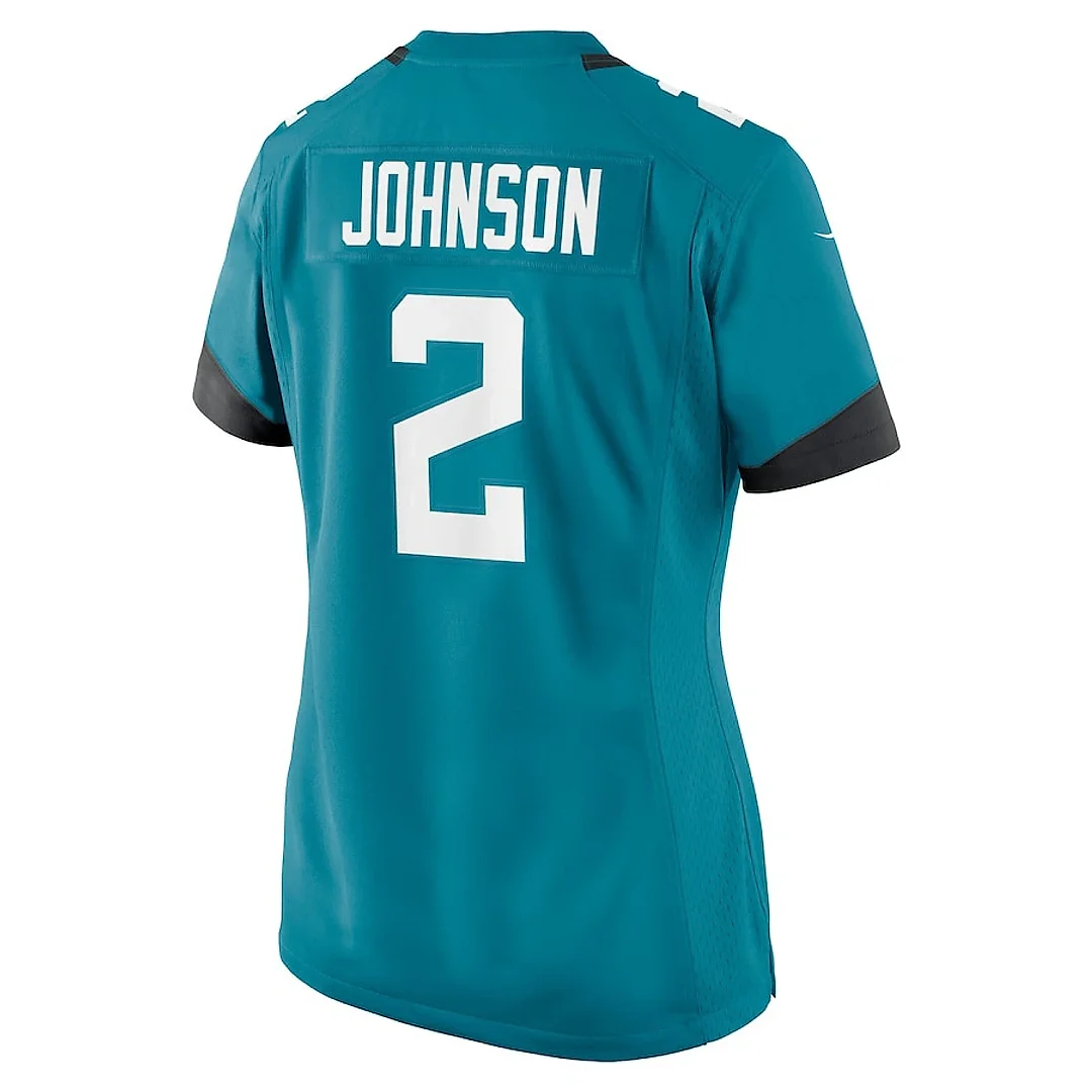 Zennovawear D'Ernest Johnson 2 Jacksonville Jaguars Women's Game Jersey - Teal