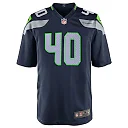 Zennovawear Derrick Coleman 40 Seattle Seahawks YOUTH Team Color Game Jersey - College Navy