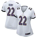 Zennovawear Derrick Henry 22 Baltimore Ravens Game Women Jersey - White