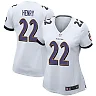 Zennovawear Derrick Henry 22 Baltimore Ravens Game Women Jersey - White