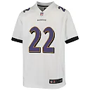 Zennovawear Derrick Henry 22 Baltimore Ravens Game YOUTH Jersey - White