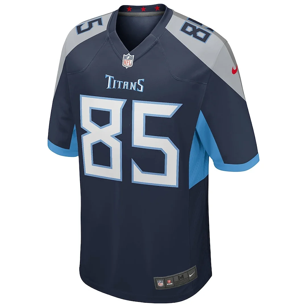 Zennovawear Derrick Mason 85 Tennessee Titans Men Game Retired Jersey - Navy