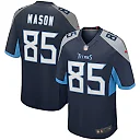 Zennovawear Derrick Mason 85 Tennessee Titans Men Game Retired Jersey - Navy