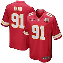 Zennovawear Derrick Nnadi 91 Kansas City Chiefs AFC Champions Patch Game Men Jersey - Red