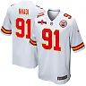 Zennovawear Derrick Nnadi 91 Kansas City Chiefs AFC Champions Patch Game Men Jersey - White