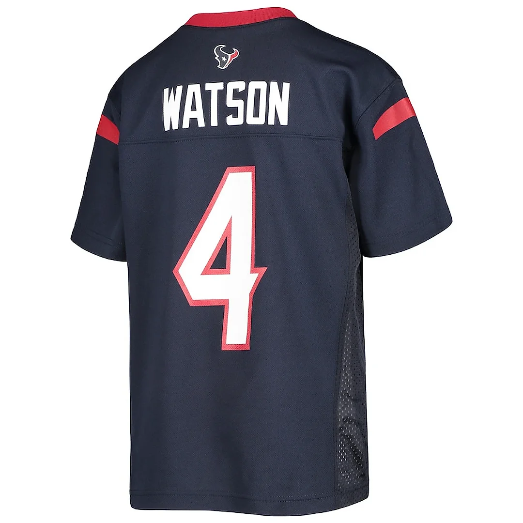 Zennovawear Deshaun Watson 4 Houston Texans YOUTH Jersey - Navy