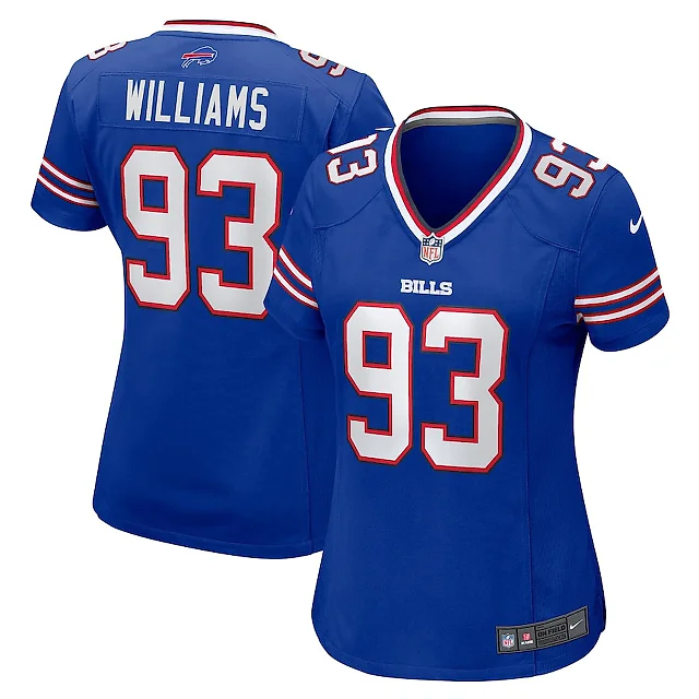 Zennovawear DeShawn Williams 93 Buffalo Bills Women's Game Jersey - Royal