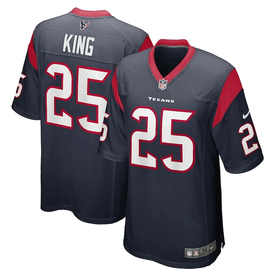 Zennovawear Desmond King 25 Houston Texans Game Men Jersey - Navy