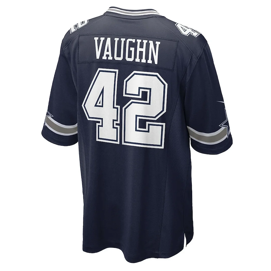 Zennovawear Deuce Vaughn 42 Dallas Cowboys Game Men Jersey - Navy