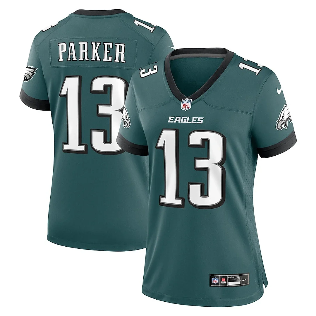 Zennovawear DeVante Parker 13 Philadelphia Eagles Women Game Jersey - Midnight Green