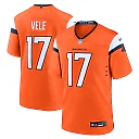 Zennovawear Devaughn Vele 17 Denver Broncos Team Game Men Jersey - Orange