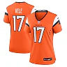 Zennovawear Devaughn Vele 17 Denver Broncos Women Team Game Jersey - Orange