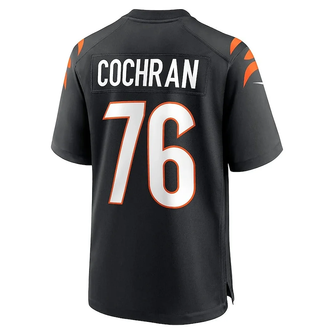 Zennovawear Devin Cochran 76 Cincinnati Bengals Team Game Men Jersey - Black