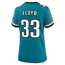 Zennovawear Devin Lloyd 33 Jacksonville Jaguars Women's Prowler Throwback Game Jersey - Teal