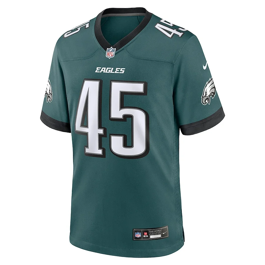 Zennovawear Devin White 45 Philadelphia Eagles Game Men Jersey - Midnight Green