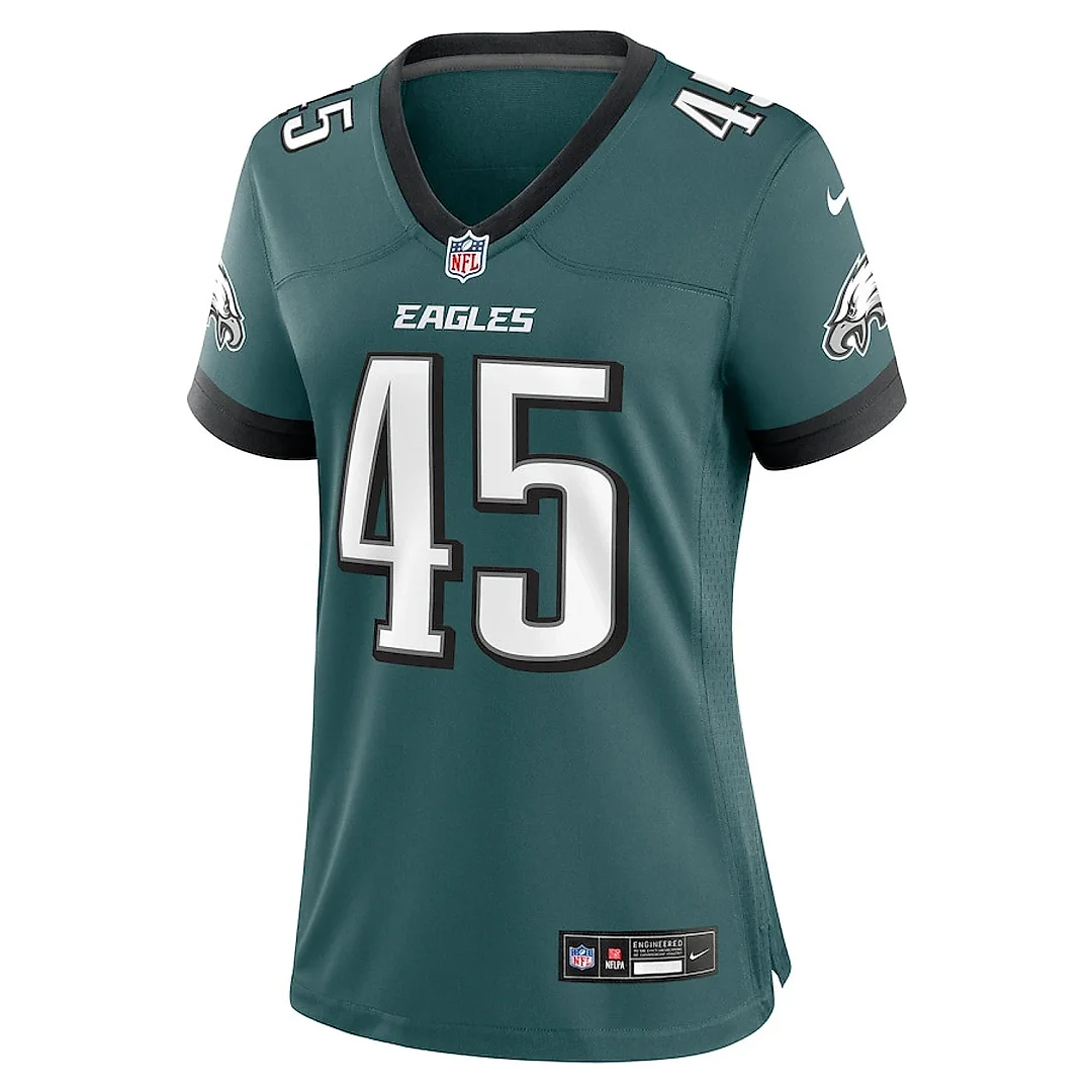 Zennovawear Devin White 45 Philadelphia Eagles Women Game Jersey - Midnight Green
