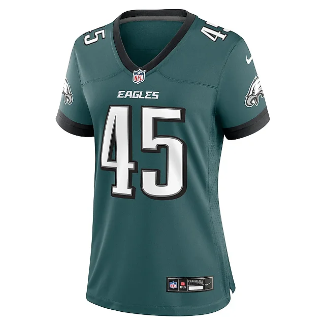 Zennovawear Devin White 45 Philadelphia Eagles Women Game Jersey - Midnight Green