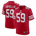 Zennovawear De'Vondre Campbell 59 San Francisco 49ers Game Men Jersey - Scarlet