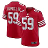 Zennovawear De'Vondre Campbell 59 San Francisco 49ers Game Men Jersey - Scarlet