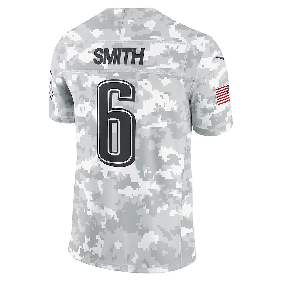 Zennovawear DeVonta Smith 6 Philadelphia Eagles 2024 Salute to Service Limited Men Jersey - Arctic Camo