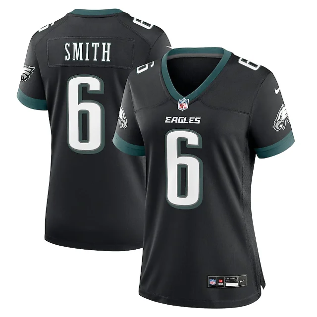 Zennovawear DeVonta Smith 6 Philadelphia Eagles Alternate Game Women Jersey - Black