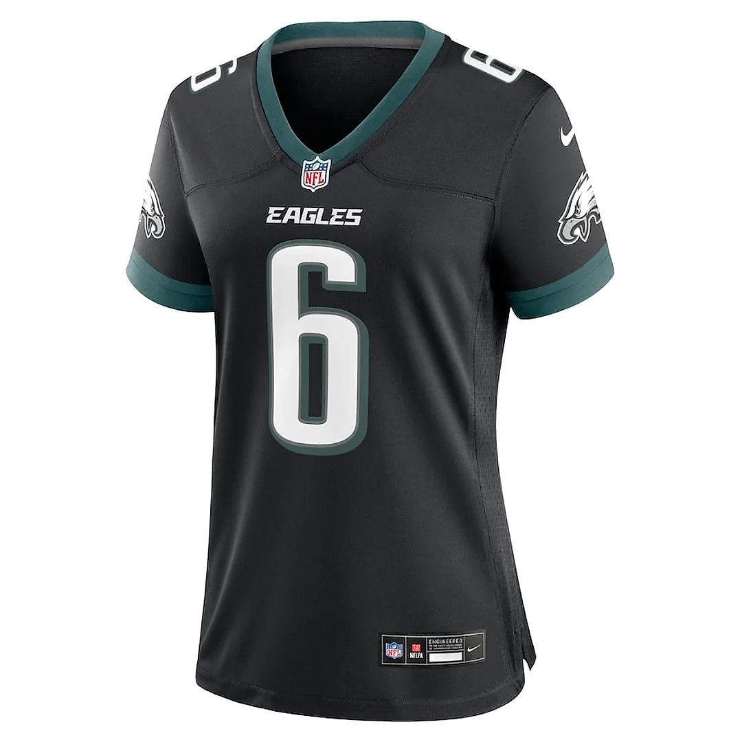 Zennovawear DeVonta Smith 6 Philadelphia Eagles Alternate Game Women Jersey - Black