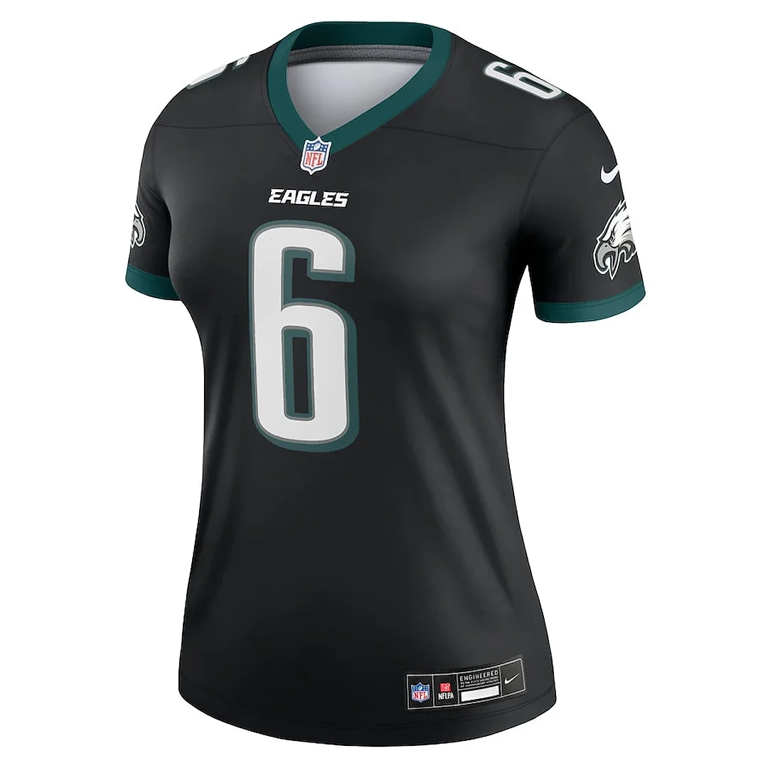 Zennovawear DeVonta Smith 6 Philadelphia Eagles Women Legend Player Jersey - Black