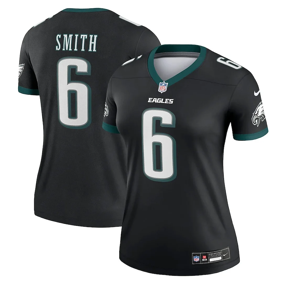 Zennovawear DeVonta Smith 6 Philadelphia Eagles Women Legend Player Jersey - Black