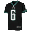 Zennovawear DeVonta Smith 6 Philadelphia Eagles YOUTH Game Jersey - Black
