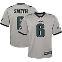 Zennovawear DeVonta Smith 6 Philadelphia Eagles YOUTH Inverted Game Jersey - Silver