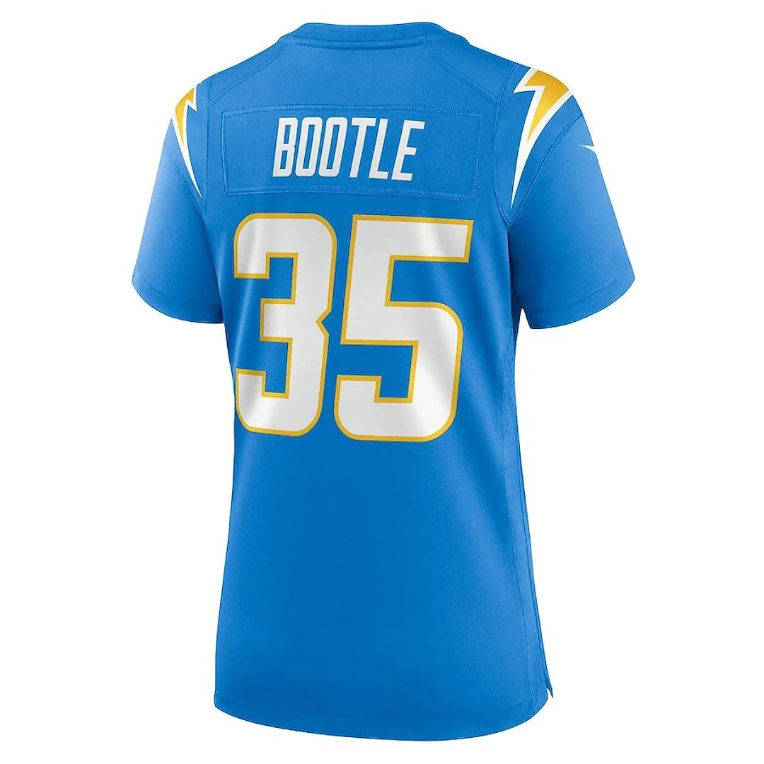 Zennovawear Dicaprio Bootle 35 Los Angeles Chargers Women's Team Game Jersey - Powder Blue
